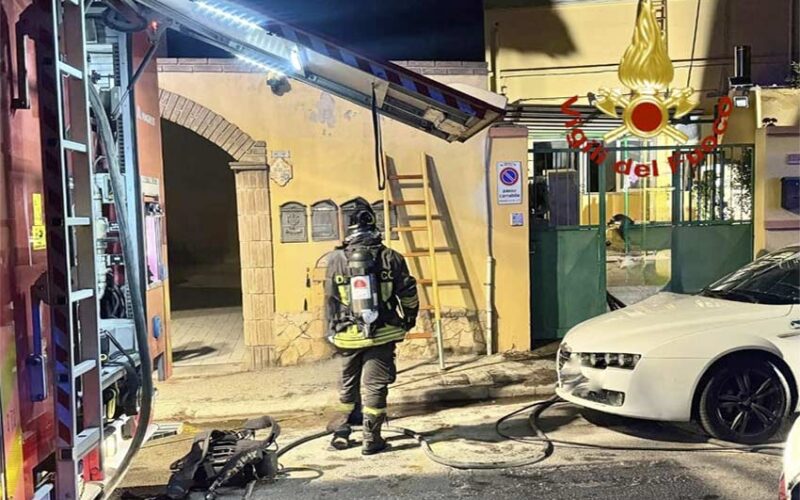 incendio casa Monserrato