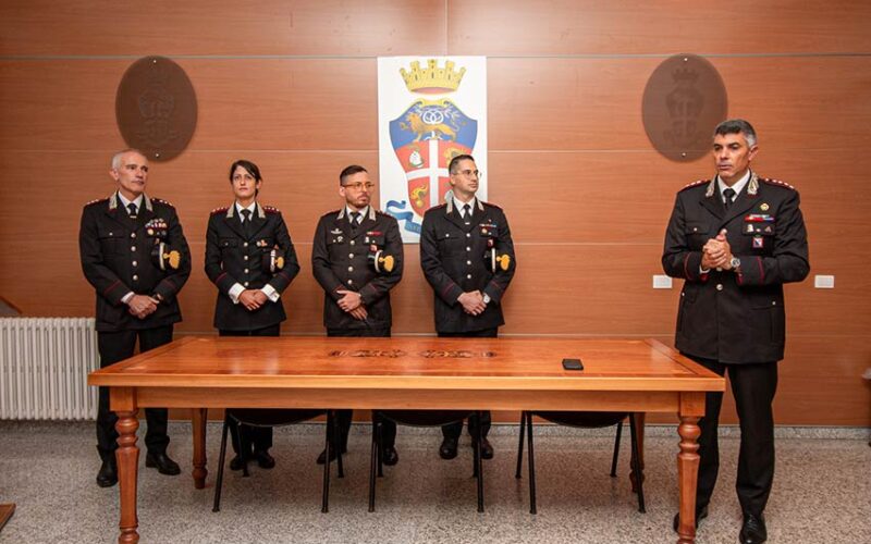 I 4 nuovi ufficiali Carabinieri Nuoro