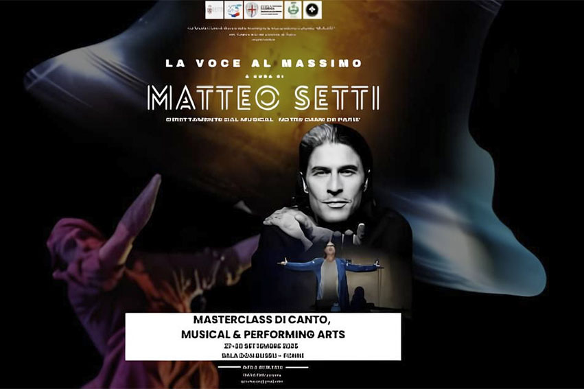 A Fonni una masterclass intensiva di canto, musical e performing arts con Matteo Setti 1 Matteo Setti