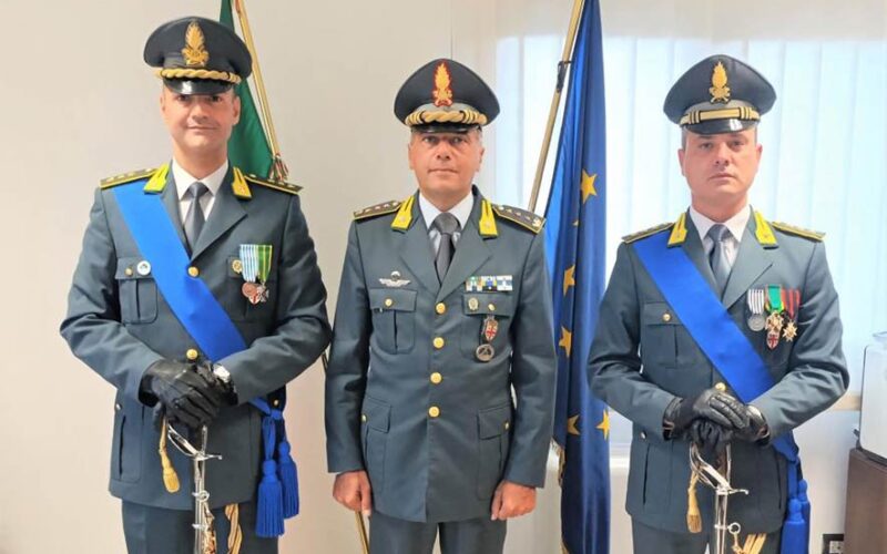 Nuovo comandante Gruppo guardia di finanza Olbia