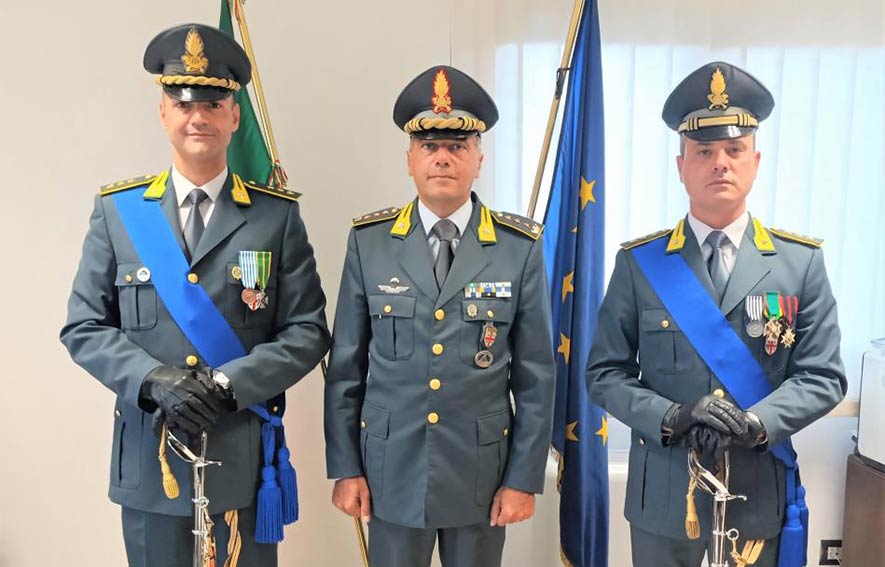 Nuovo comandante Gruppo guardia di finanza Olbia