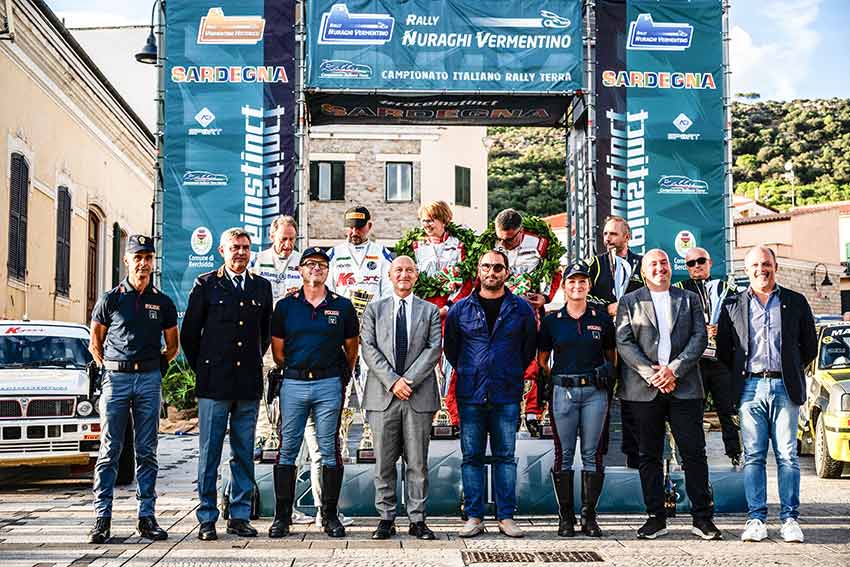 Podio Rally vermentino storico 2025 foto Francesco Zedda