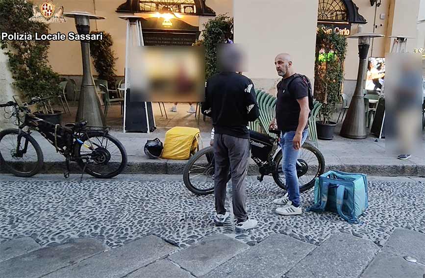 Sequestro bici a Sassari