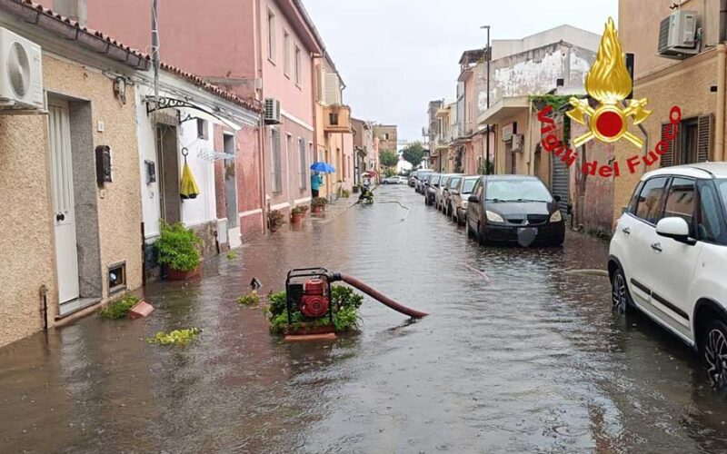 Allagamenti Olbia piogge