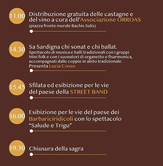 Ad Aritzo il 25-26 ottobre la 53ª Sagra delle castagne e delle nocciole 6 Aritzo 4