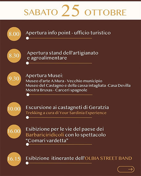 Ad Aritzo il 25-26 ottobre la 53ª Sagra delle castagne e delle nocciole 3 Aritzo sagra castagne 1