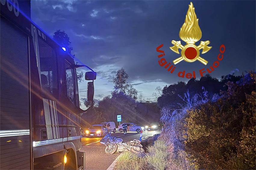 Tortolì. Si schianta contro guardrail, motociclista all'ospedale 1 Incidente Statale 198 Tortoli