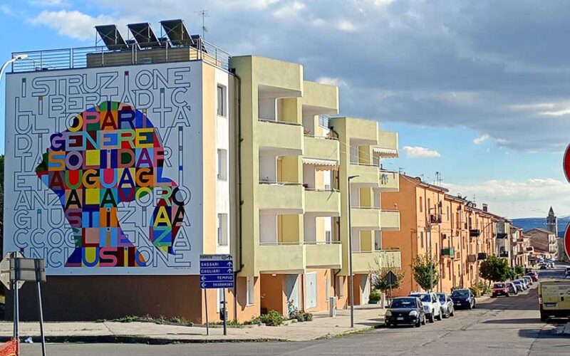 Murale La Carta dei diritti a Ploaghe