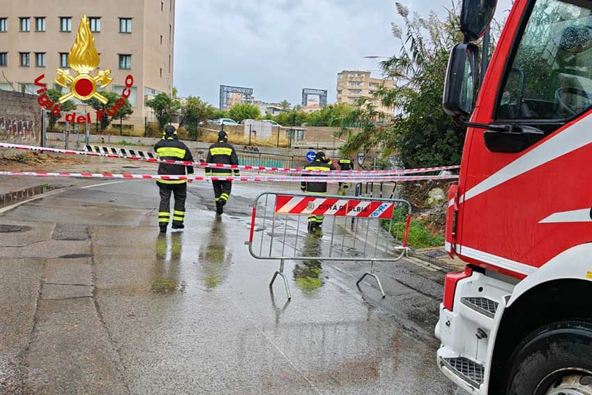 Allagamenti e dissesti a Olbia per le forti piogge 2 Piogge forti Olbia