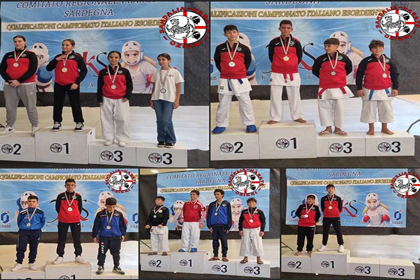 La Sandalia Karate Ozieri trionfa a Oristano: 12 medaglie e 6 atleti alle finali nazionali di ostia 1 Sandalia Karate Ozieri 1