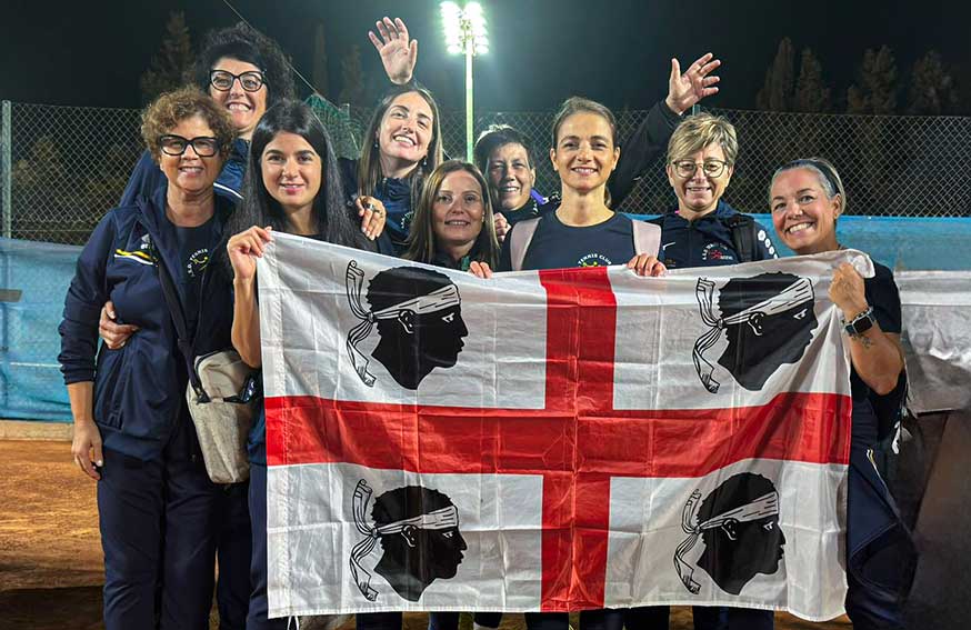 Squadra femminile Tpra del tennis Club Ozieri