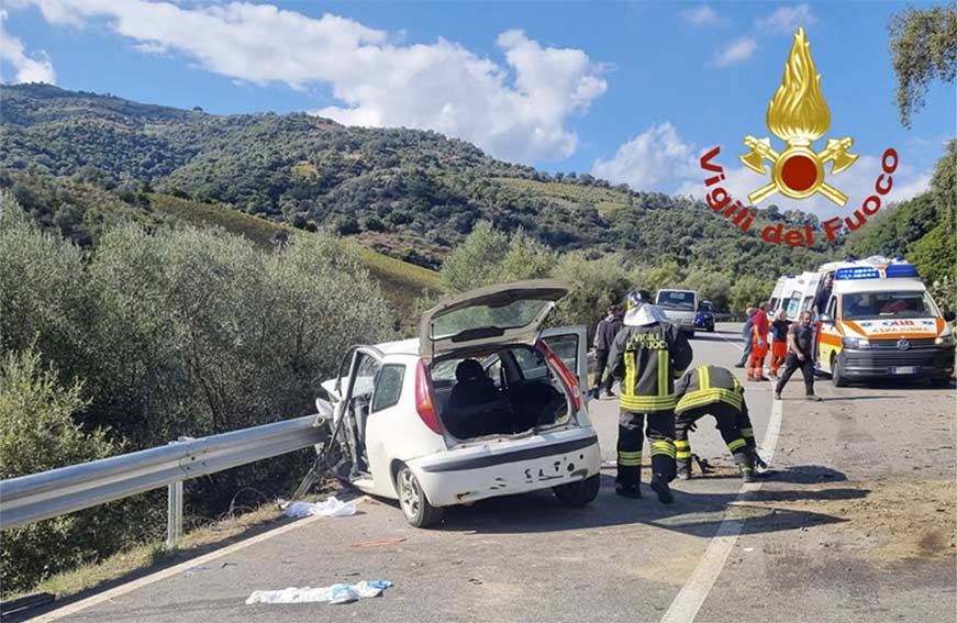 Jerzu. Scontro sulla ex 125, tre feriti gravi. Illesa una bimba di 9 mesi 1 incidente Jerzu