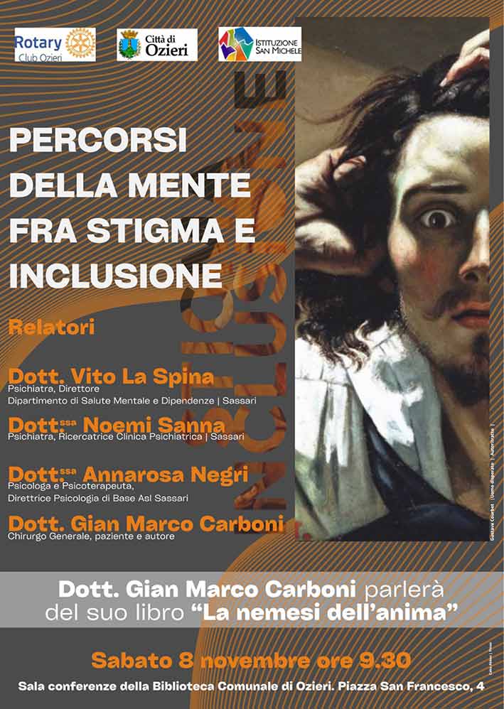 Ozieri. Salute mentale e inclusione, incontro domani a "San Francesco" 2 Locandina Rotary