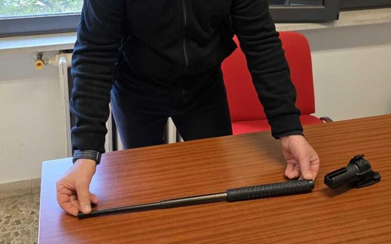 Manganello sequestrato dai Carabinieri di Porto Torres