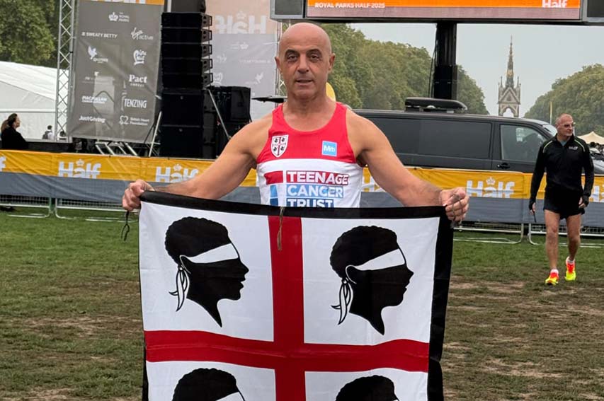 Roberto Langiu Londra mezza maratona