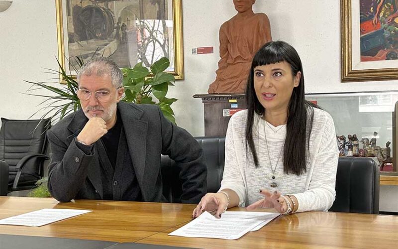 Stefano Visconti e Anna Luzzu Camera Commercio Sassari