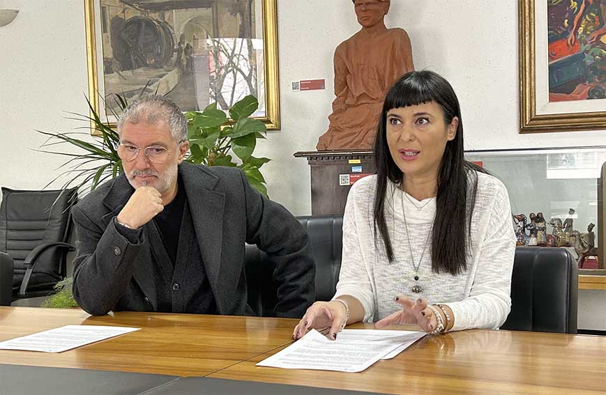 Stefano Visconti e Anna Luzzu Camera Commercio Sassari