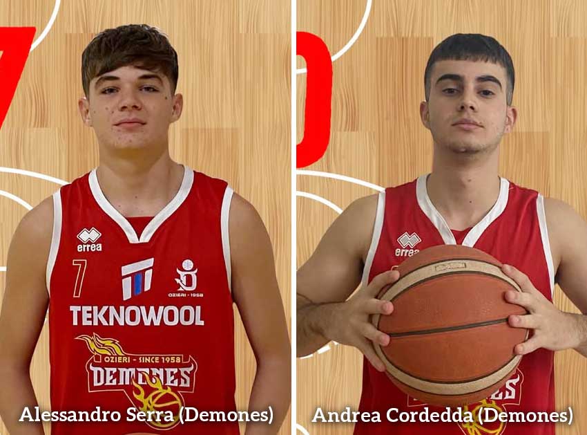 Basket, altro successo esterno per la Demones Ozieri: battuta 90 a 82 la Dinamo Academy 1 Alessandro Serra e Andrea Cordedda Demones Ozieri