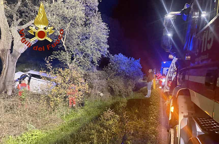 Goceano. Auto si ribalta sulla Provinciale 84, muore un 30enne 1 Incidente Goceano Sp 84