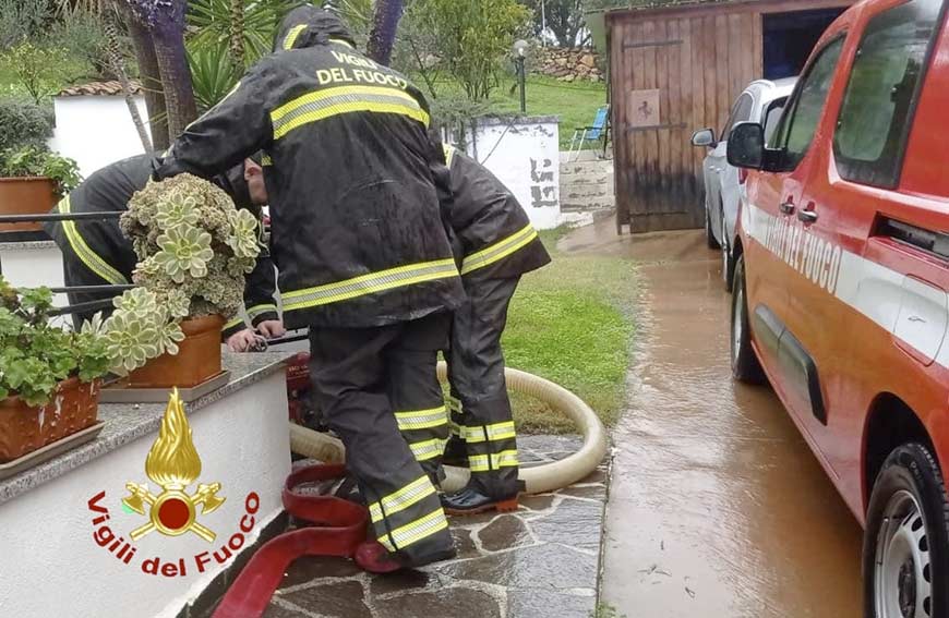 Maltempo in Gallura e Alghero