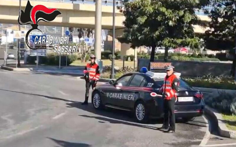 Posto di blocco Carabinieri Sassari