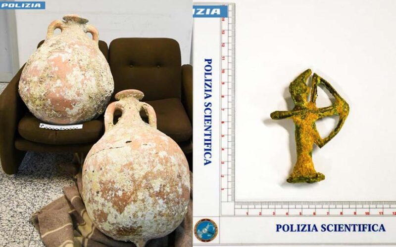 Reperti archeologici sequestrati a Oristano