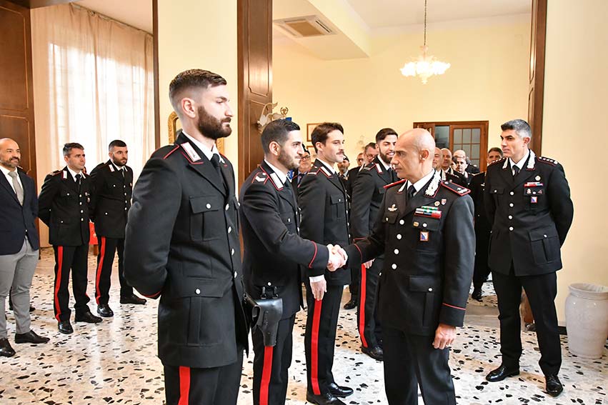 Riconoscimenti ai Carabinieri del comando di Nuoro