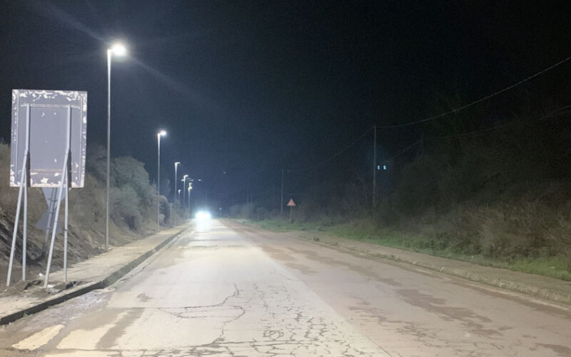 Strada Traccone illuminata 2