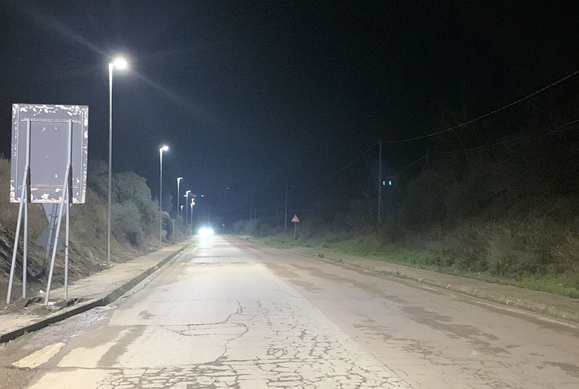 Strada Traccone illuminata 2