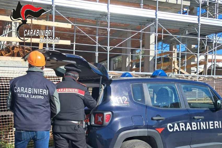 Cantiere edile sequestro Golfo Aranci