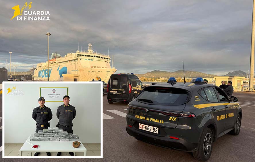 Cocaina sequestrata a Olbia un arresto