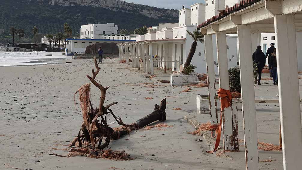 Danni maltempo al Poetto di Cagliari