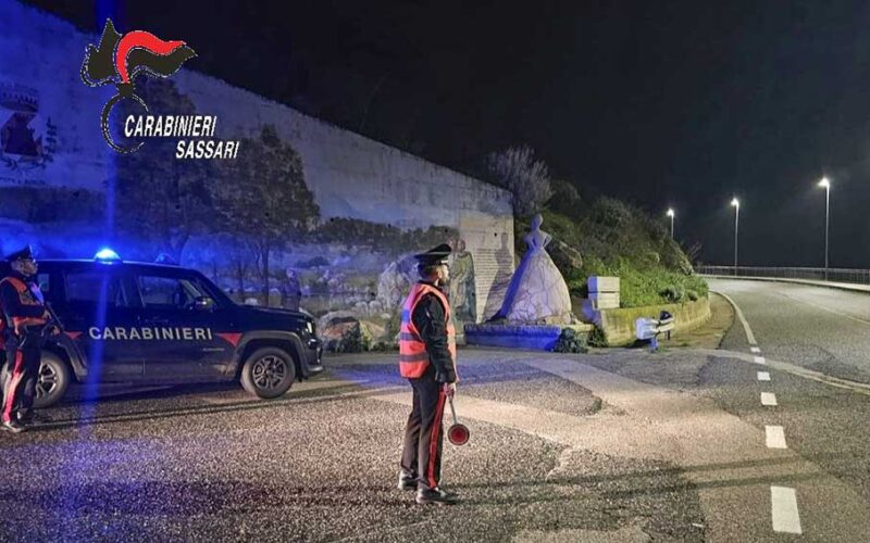 Posto di blocco Carabinieri Sassari
