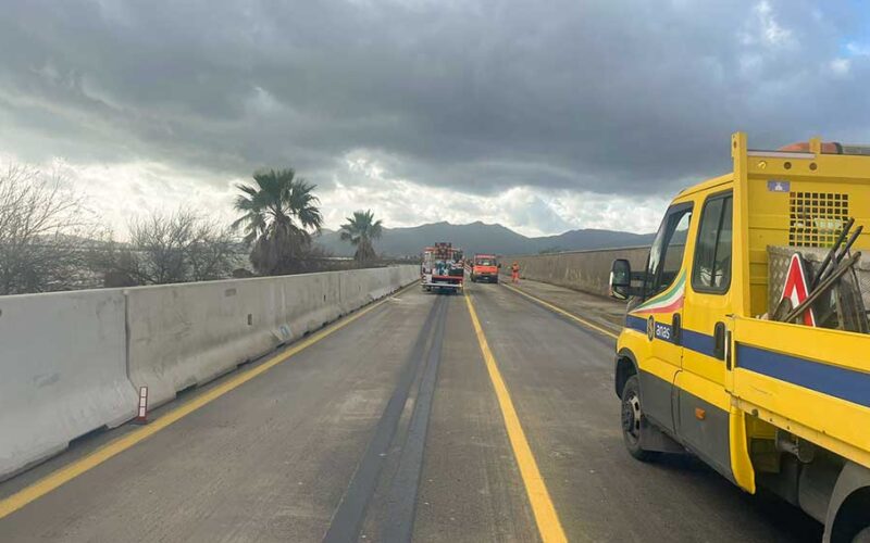 Riapertura SS 195 foto Anas