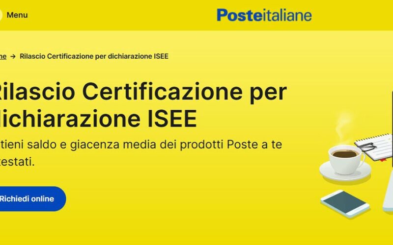 isee Poste Italiane