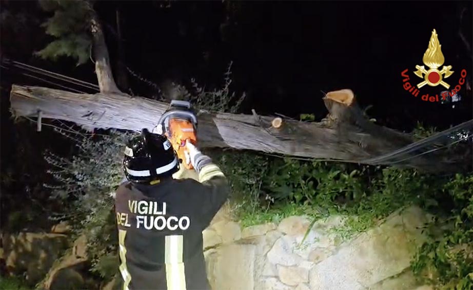 Maltempo Nuorese Vigili del Fuoco