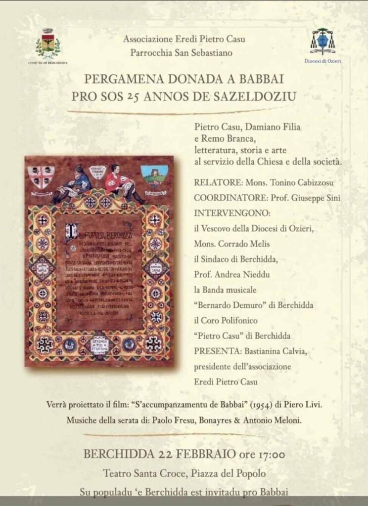 Pergamena Babbai Berchidda