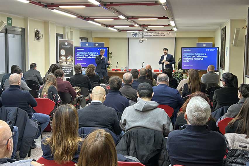 Successo a Sassari per la prima tappa del roadshow sull'Intelligenza artificiale 1 Roadshow Confcommercio Sassari intelligenza artificiale