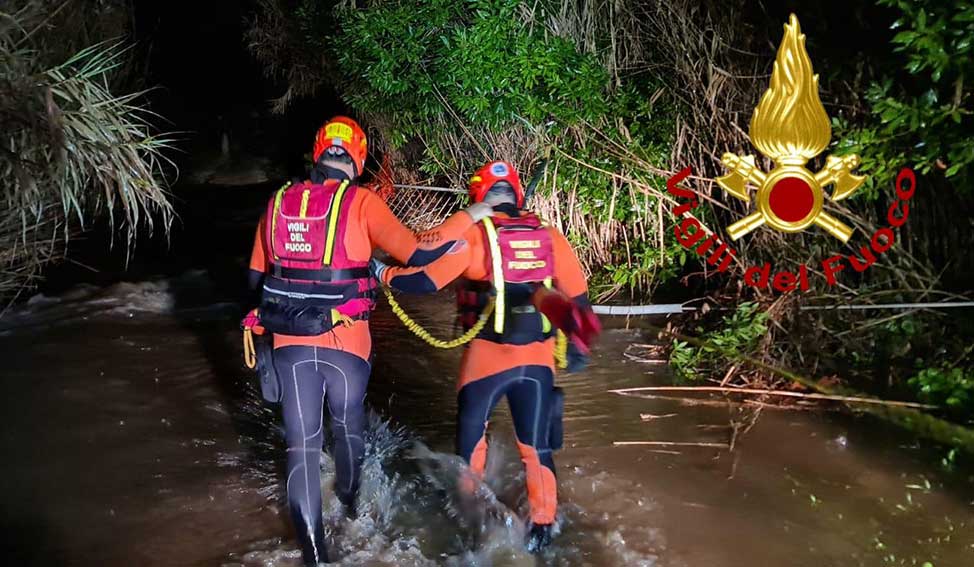 Salvataggio 5 persone a Ittiri