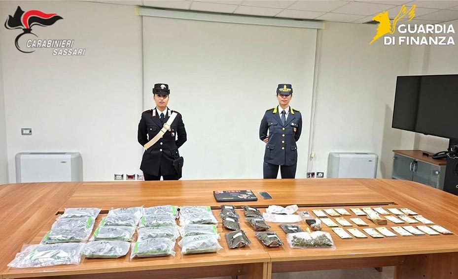 Arresto per spaccio a Sassari