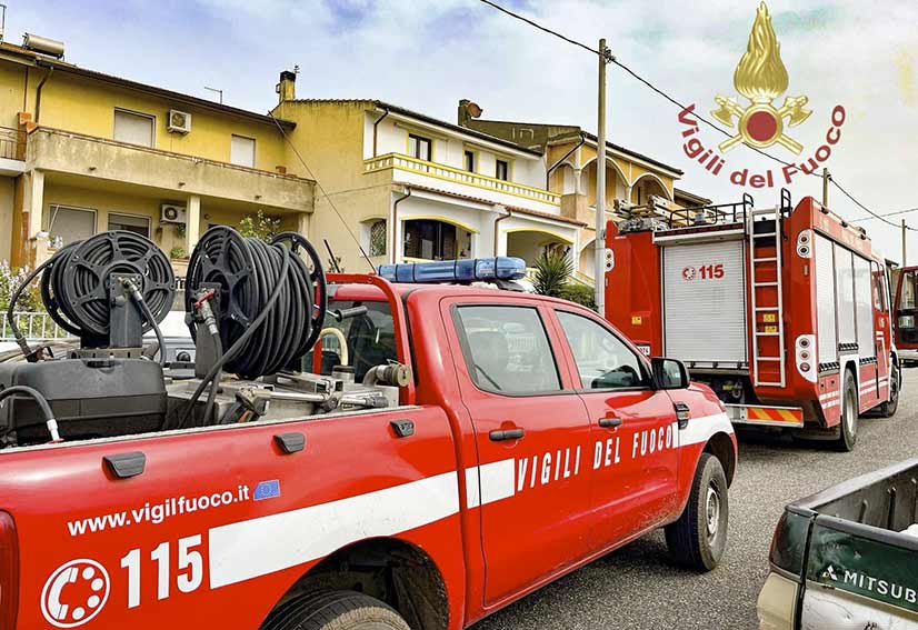 Incendio abitazione Sedilo