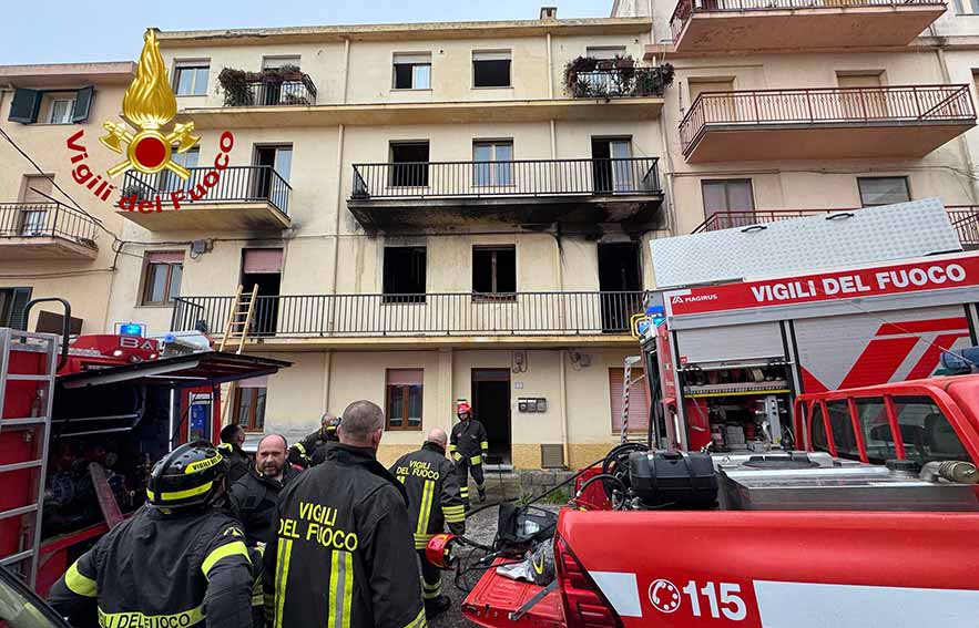 Incendio appartamento Nuoro