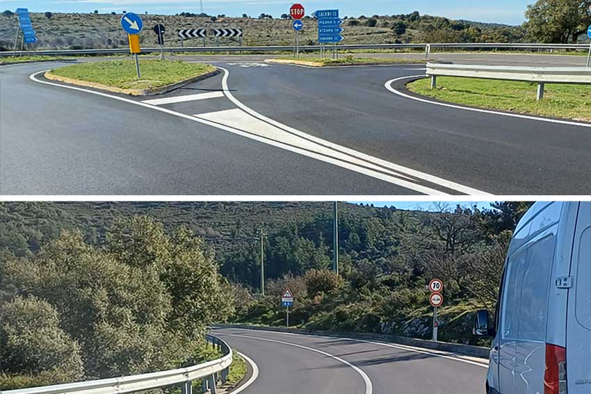 Nuovo asfalto sulla 295 Aritzo