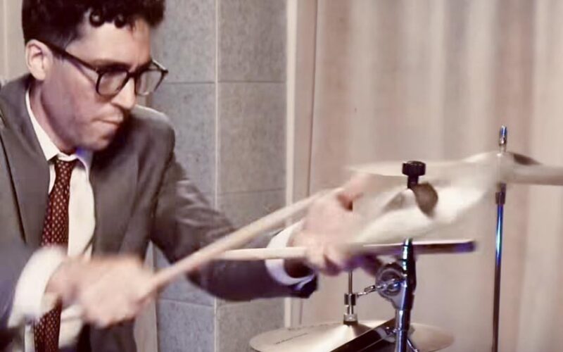 Batterista Mauro Mengotto a Ozieri