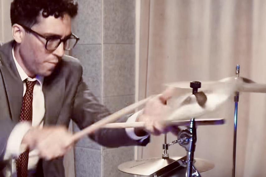 Batterista Mauro Mengotto a Ozieri