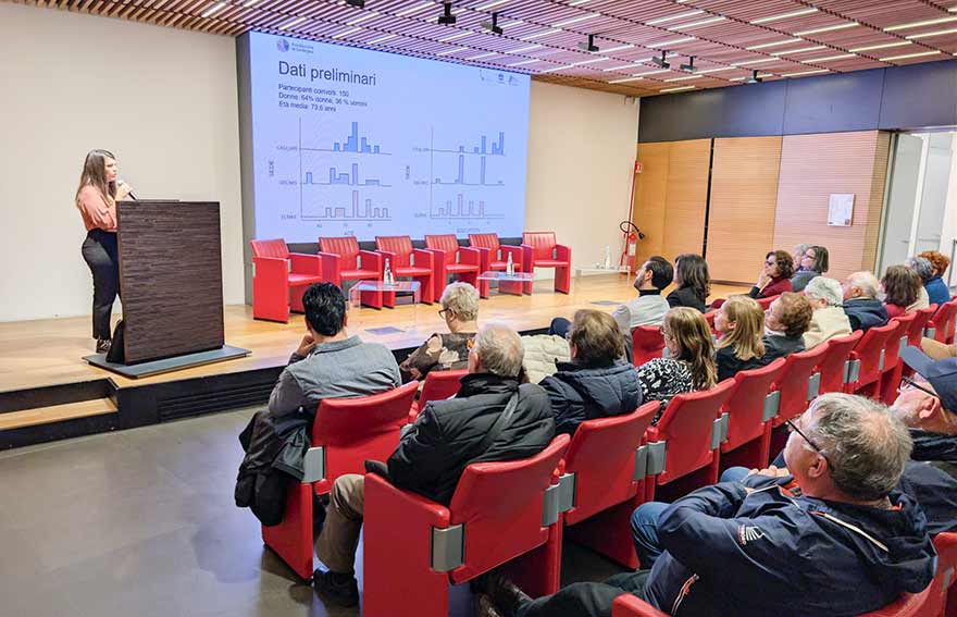 Francesca Garau illustra i dati del Progetto Attivi insieme1