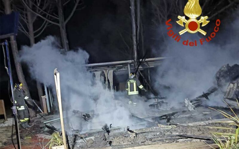 Incendio Chiosco Lotzorai