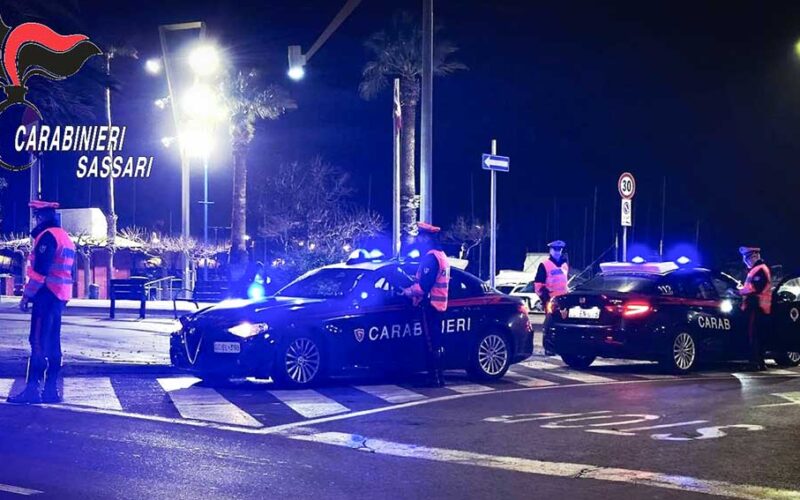 Posto di blocco Carabinieri Sassari