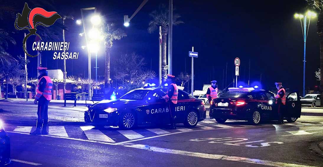 Posto di blocco Carabinieri Sassari