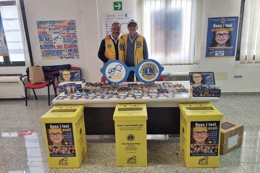 I Lions Club del Nord Sardegna protagonisti alla Fiera di Ozieri tra prevenzione, solidarietà e cultura 6 Raccolta occhiali usati Lions Day
